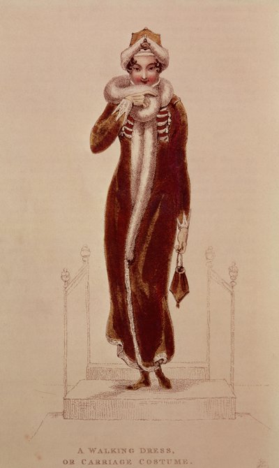 Carriage costume, Ackermann print (1811) by Unbekannt Unbekannt